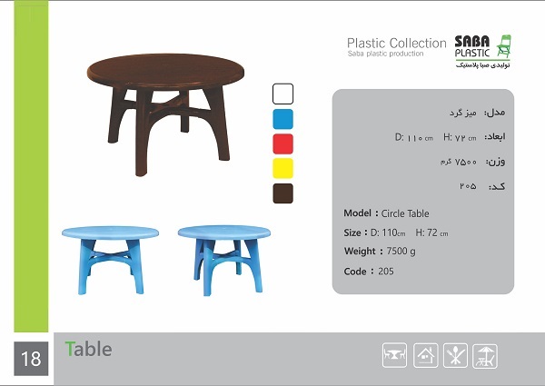 تولید میز پلاستیکی