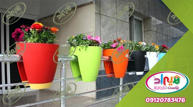 قیمت گلدان پلاستیکی نرده ای