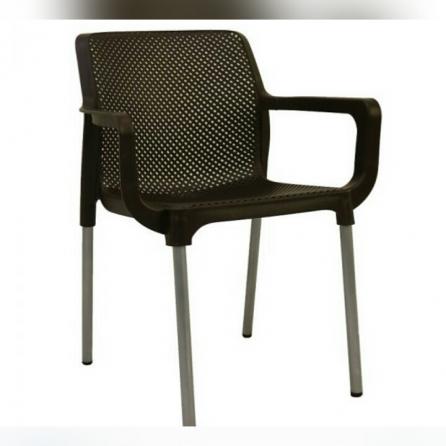 خرید صندلی پلاستیکی دسته دار پایه فلزی با بهترین قیمت