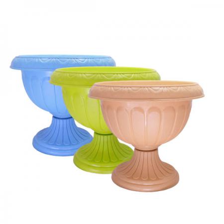 مراکز عرضه گلدان پلاستیکی پایه بلند گرد