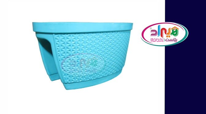 گلدان پلاستیکی نرده ای