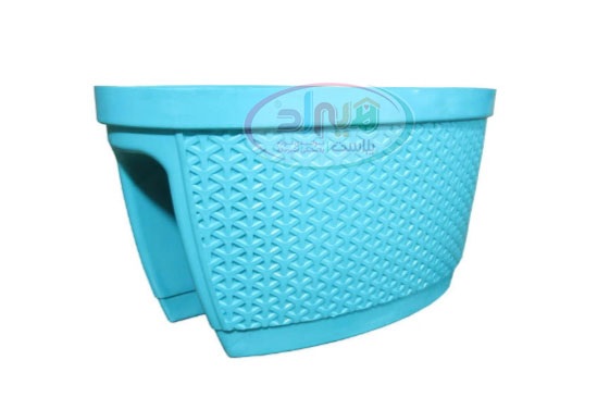 گلدان پلاستیکی حصیری