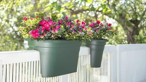 گلدان دو طرفه نرده ای بزرگ