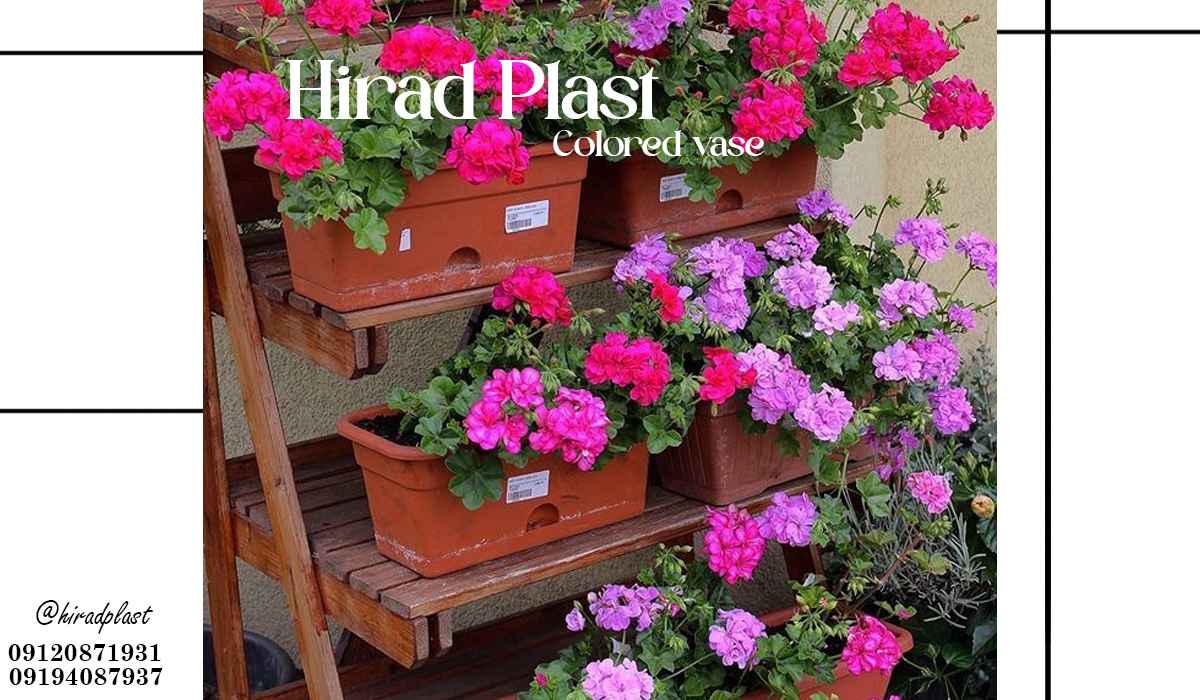 گلدان پلاستیکی مستطیلی